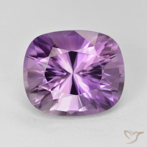 8.25ct Natural Violeta medio claro Amatista, Forma Cojín, VVS