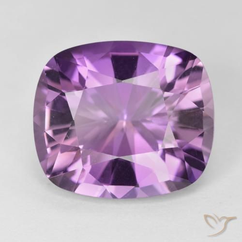 10.07ct Natural Violeta medio claro Amatista, Forma Cojín, VVS