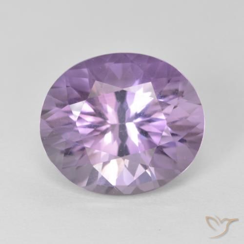 5.07ct Natural Violeta claro Amatista, Ovalada, VS