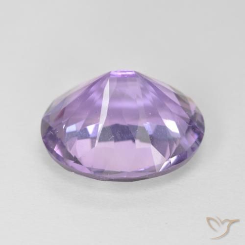 Amatista Violeta claro natural de 5.07 ct, Ovalada, VS