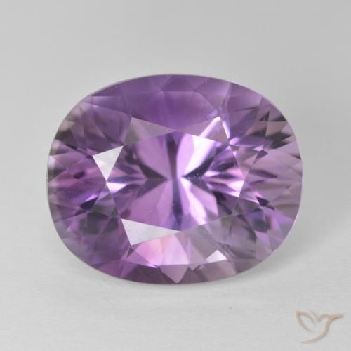 9.17ct Natural Medium Light Purplish-Violet Amatista, Ovalada, VS