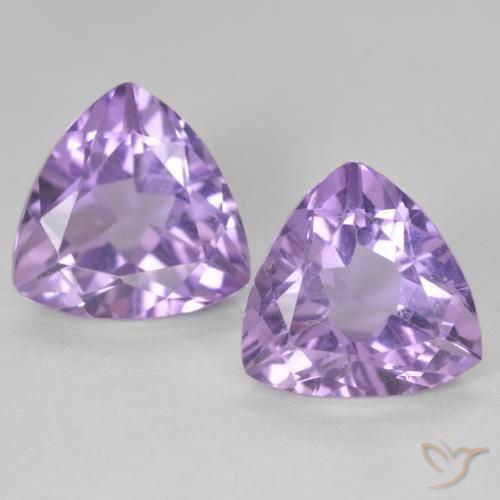 5.70ctw Natural Violeta rosado Amatista, Trillón, VS
