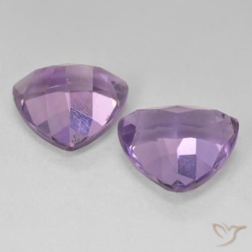 Gemas de Amatista Violeta berenjena natural de 5.62 ct, Trillón, VVS-VS