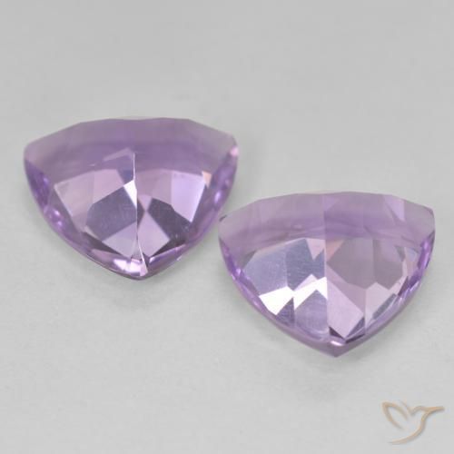 Gemas de Amatista Violeta berenjena natural de 5.57 ct, Trillón, VVS-VS