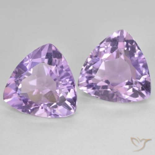 Gemas de Amatista Violeta berenjena natural de 5.64 ct, Trillón, VS