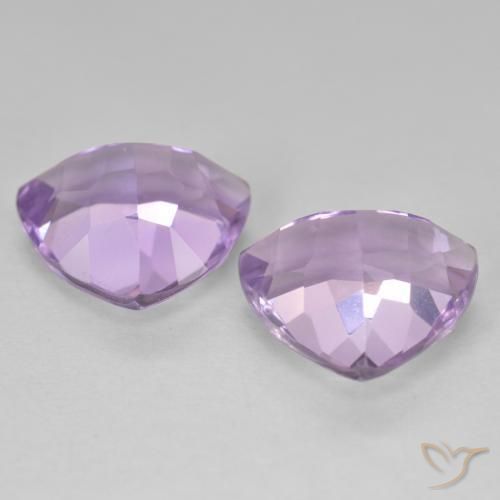 Gemas de Amatista Violeta berenjena natural de 5.64 ct, Trillón, VS