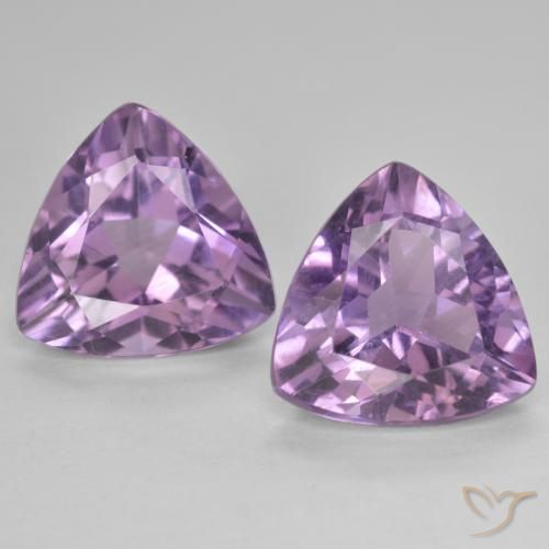 5.76ctw Natural Violeta medio claro Amatista, Trillón, VS