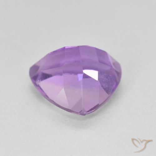 Amatista Violeta vívido natural de 3.08 ct, Trillón, VS