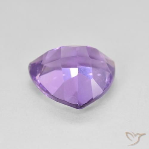 Amatista Violeta rosado natural de 2.88 ct, Trillón, VS