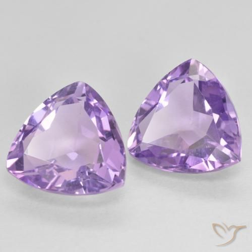 Gemas de Amatista Violeta iris intenso natural de 5.86 ct, Trillón, VVS-VS