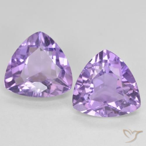 5.35ctw Natural Tono violeta intenso Amatista, Trillón, VVS-VS