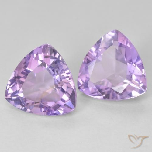 Gemas de Amatista Violeta berenjena natural de 5.82 ct, Trillón, VVS-VS