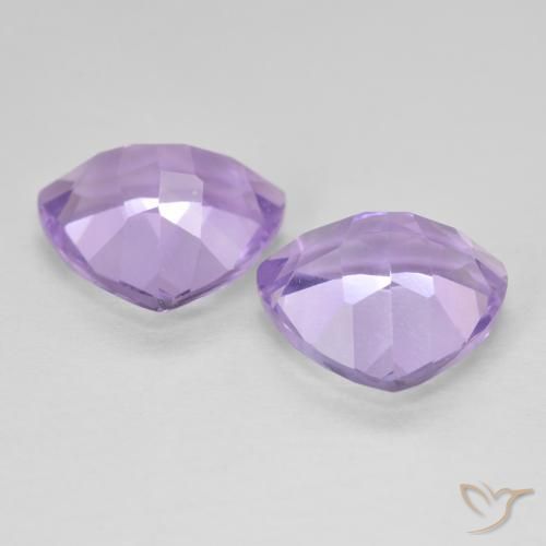 Gemas de Amatista Violeta rosado natural de 5.67 ct, Trillón, VVS-VS