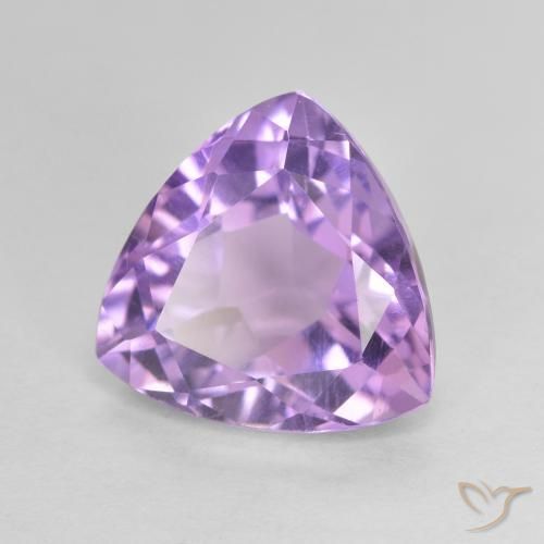Amatista Violeta rosado natural de 3.21 ct, Trillón, VVS-VS