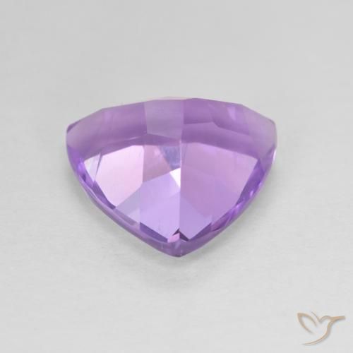 Amatista Violeta oscuro natural de 2.71 ct, Trillón, VVS-VS