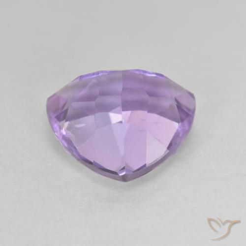 Amatista Rosado violeta medio natural de 3.11 ct, Trillón, VVS-VS