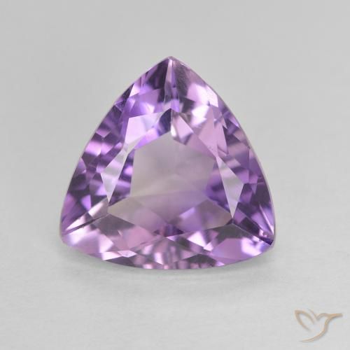 2.58ct Natural Medium Light Purplish-Violet Amatista, Trillón, VVS-VS