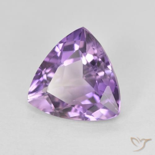 Amatista Medium Light Purplish-Violet natural de 2.58 ct, Trillón, VVS-VS