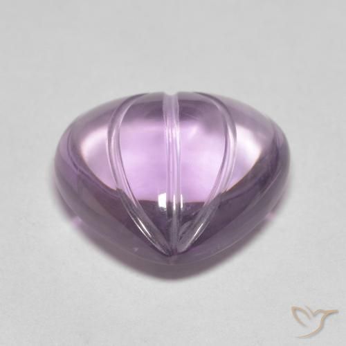 Amatista Magenta natural de 6.07 ct, Corazón, Transparente
