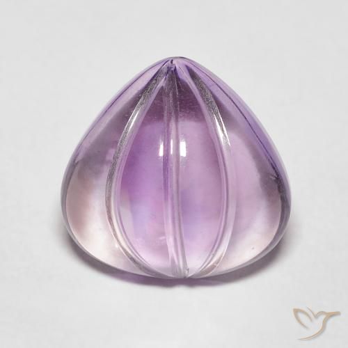 4.11ct Natural Violeta sangría Amatista, En forma de pera, Transparente