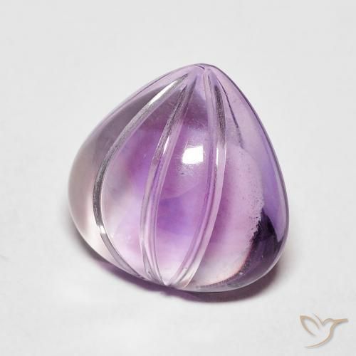 Amatista Violeta sangría natural de 4.11 ct, En forma de pera, Transparente