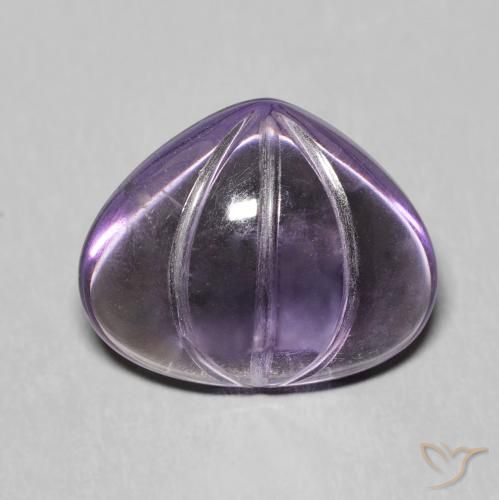 5.85ct Natural Violeta púrpura Amatista, En forma de pera, Transparente