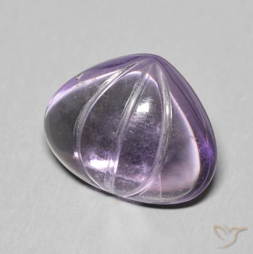 Amatista Violeta púrpura natural de 5.85 ct, En forma de pera, Transparente