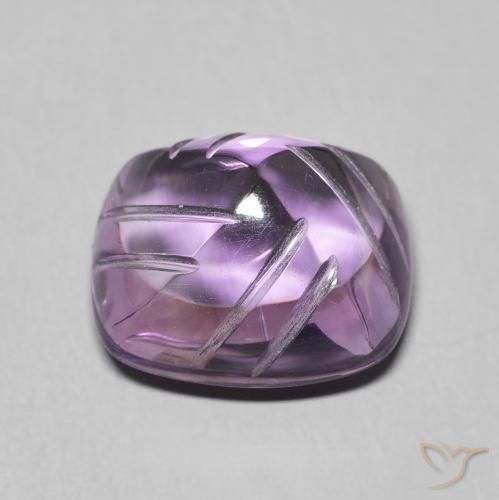 Amatista Medium Light Purplish-Violet natural de 6.81 ct, Elegante, Transparente