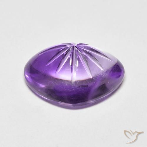 Amatista Violeta medio natural de 5.99 ct, Corazón, Transparente