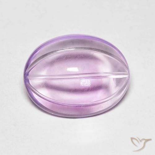 6.02ct Natural Violeta iris rosáceo Amatista, Ovalada, Transparente