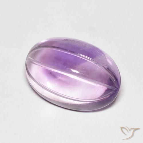Amatista Violeta sangría natural de 6.36 ct, Ovalada, Transparente