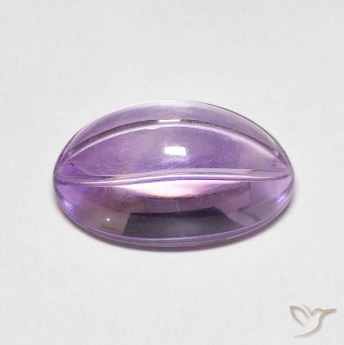 Amatista Violeta sangría natural de 6.36 ct, Ovalada, Transparente