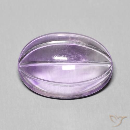 7.18ct Natural Violeta medio Amatista, Ovalada, Transparente