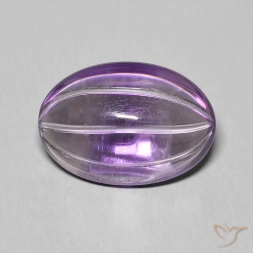 6.26ct Natural Violeta púrpura Amatista, Ovalada, Transparente