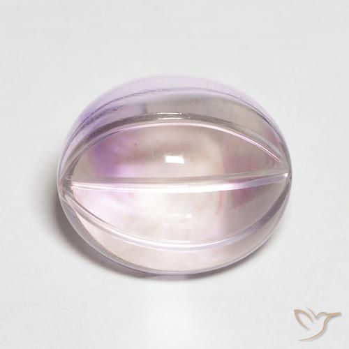 5.44ct Natural Violeta iris claro Amatista, Ovalada, Transparente
