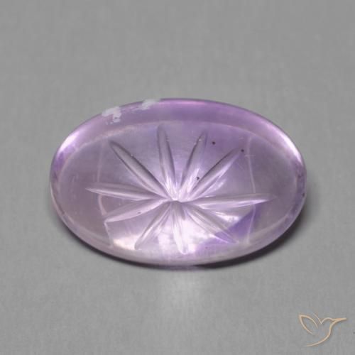 5.61ct Natural Violeta iris Amatista, Ovalada, Transparente
