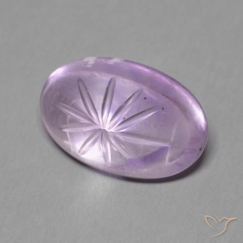Amatista Violeta iris natural de 5.61 ct, Ovalada, Transparente