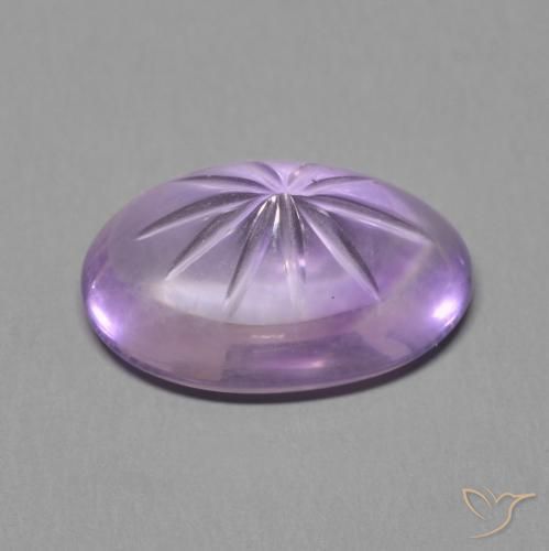 Amatista Violeta iris natural de 5.61 ct, Ovalada, Transparente