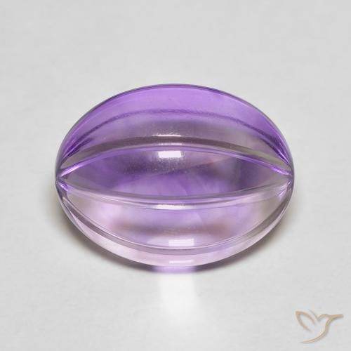 5.39ct Natural Violeta oscuro Amatista, Ovalada, Transparente