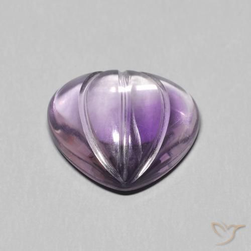 Amatista Medium Light Purplish-Violet natural de 5.56 ct, En forma de pera, Transparente