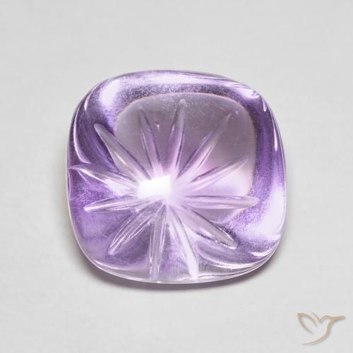 Amatista Violeta medio natural de 8.59 ct, Elegante, Transparente