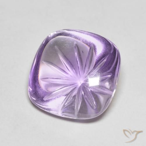 Amatista Violeta medio natural de 8.59 ct, Elegante, Transparente