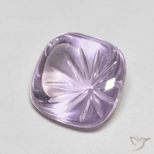 Amatista Violeta medio natural de 7.08 ct, Elegante, Transparente