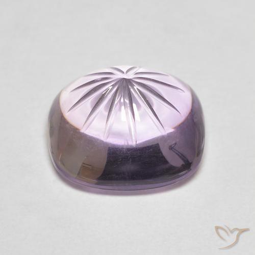 Amatista Violeta medio natural de 7.08 ct, Elegante, Transparente