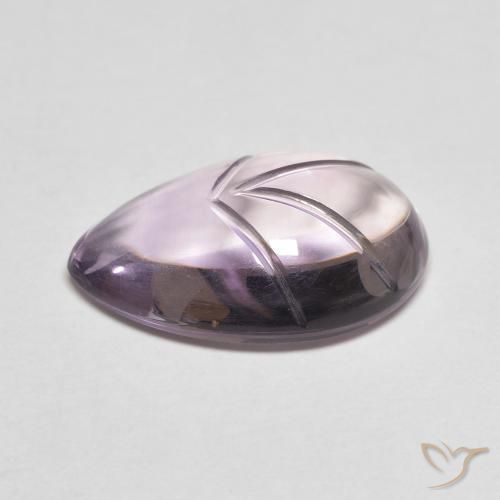 Amatista Violeta medio claro natural de 7.22 ct, En forma de pera, Transparente