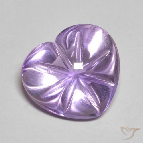 6.37ct Natural Violeta rosado Amatista, Corazón, Transparente