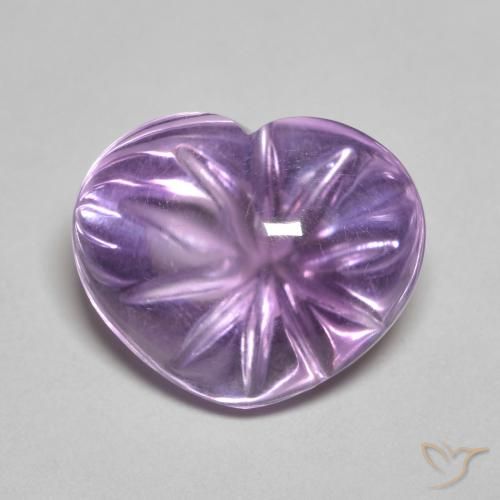 6.76ct Natural Violeta rosado Amatista, Corazón, Transparente