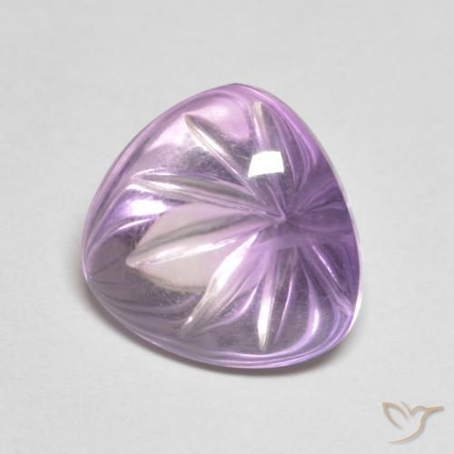 Amatista Violeta medio natural de 6.10 ct, Trillón, Transparente