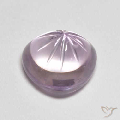 Amatista Violeta medio natural de 6.10 ct, Trillón, Transparente