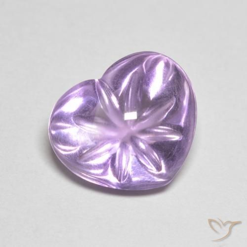 4.57ct Natural Violeta iris intenso Amatista, Corazón, Transparente